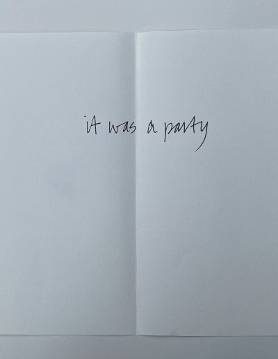 It was a party journal page